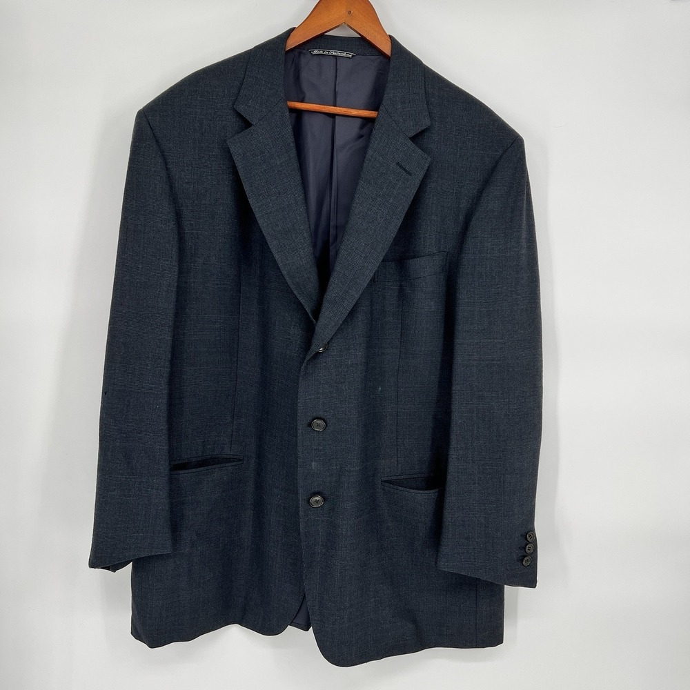 Ermenegildo Zegna Blazer Mens 48 (US) Black Soft Shoulder Sport Coat Jacket